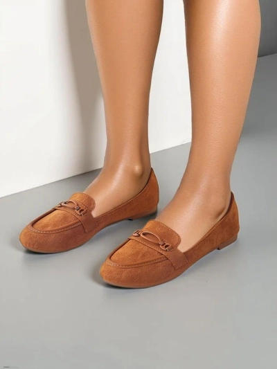 Mocassins en suédine éco Royalfashion pour femmes Zammei