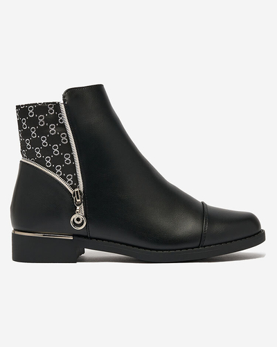 Royalfashion Bottes pour femmes noires a'la sztyblety Orlaa