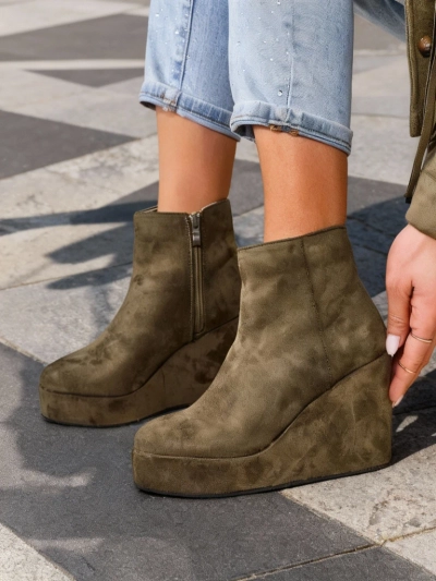 Bottines à talons compensés pour femmes de Royalfashion Sieffa