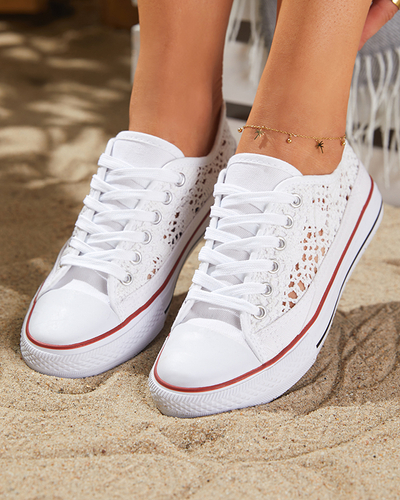 Baskets blanches ajourées pour femme Tareni - Footwear