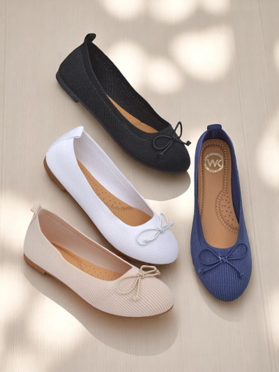 Royalfashion Ballerines en tissu pour femmes Magger