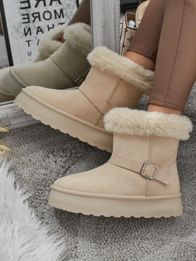 Royalfashion Bottes courtes de style bottes de neige pour femmes Myrelle