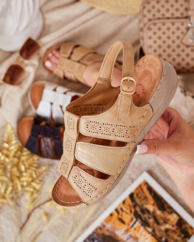 Royalfashion Sandales pour femmes avec dessus Limmin