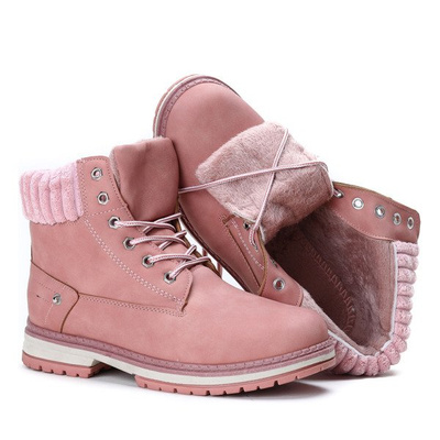 Bottes chaudes Nelia roses - Chaussures