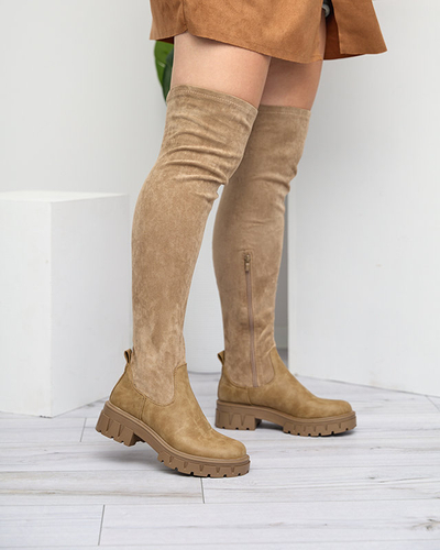 Cuissardes kaki pour femmes Liki - Footwear