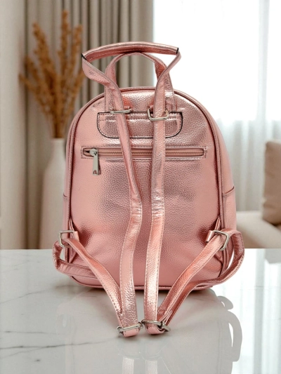 Sac à dos pour femme Royalfashion en cuir écologique avec bandes métalliques