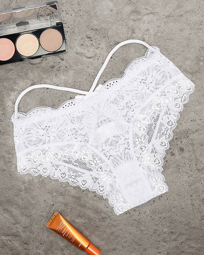 Royalfashion Slip de soutien-gorge pour femme blanc