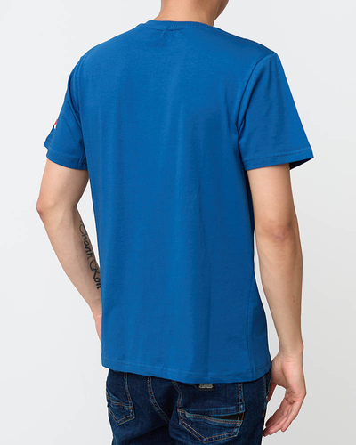 T-shirt imprimé bleu homme - Vêtements