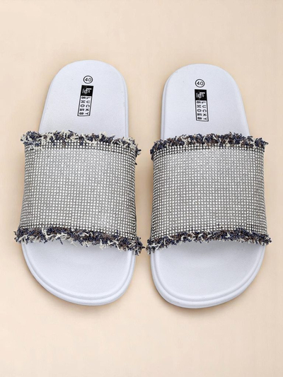 Royalfashion Sandales plates pour femmes SparkleWalk
