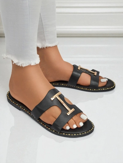 Royalfashion Sandales plates pour femmes Maya Louise