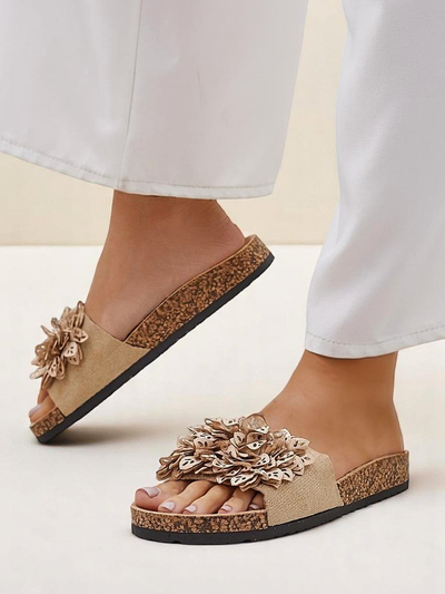Royalfashion sandales pour femmes à fleurs Occes
