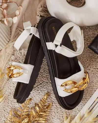 Royalfashion Sandales à chaîne Orette pour femme