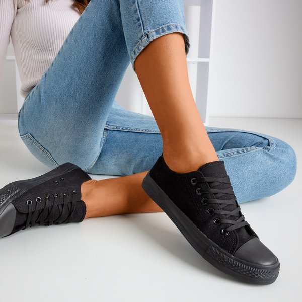 OUTLET Baskets femme noires Noenoes - Footwear