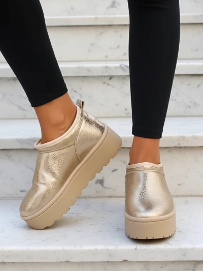 Royalfashion Bottes courtes pour femmes a'la bottes de neige Ozozi