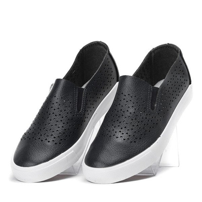 Granatowe dziecięce slip - on Prymea - Obuwie