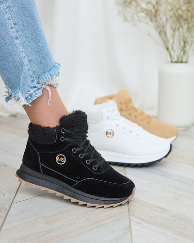 Royalfashion Chaussures de sport isolées pour femme en noir Cerrto