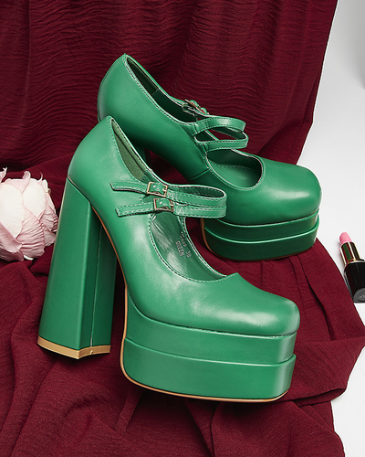 Vert escarpins à talons hauts pour femmes Edisa - Chaussures