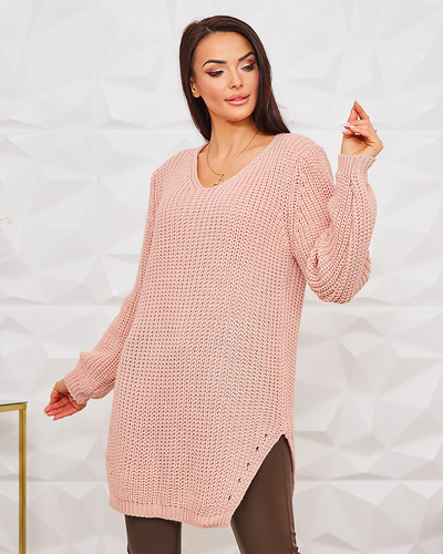 Royalfashion Pull long en maille pour femme