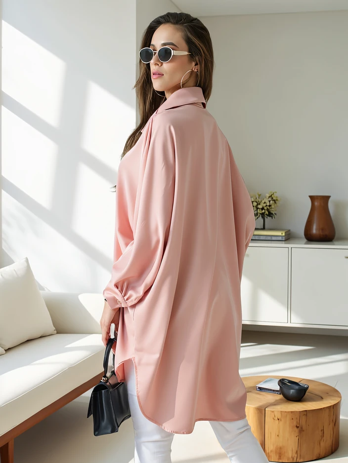 Chemise longue oversized pour femmes Royalfashion