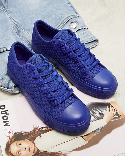 Cobalt baskets pour femmes avec gaufrage Aklina - Footwear