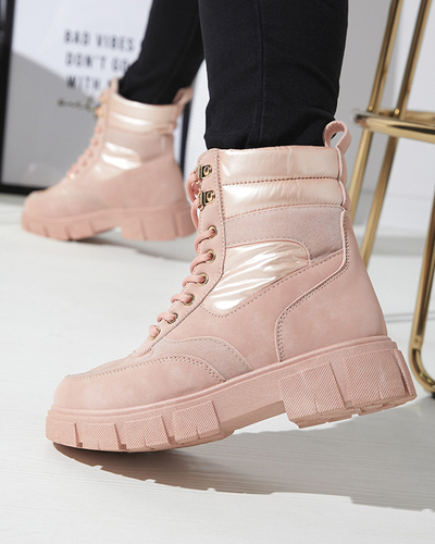 Rose bottes de trappeur isolées pour femmes Kasemi- Footwear