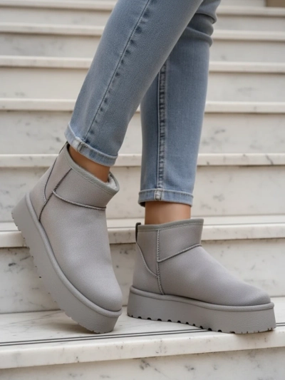Royalfashion Bottes de neige courtes pour femme à la manière de Fofio