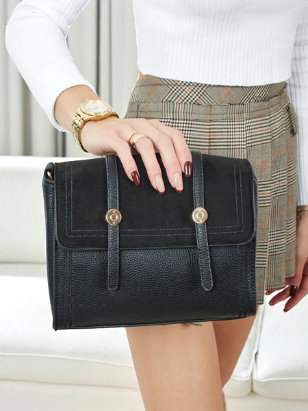 Petit sac à main pour femmes en cuir écologique Elore