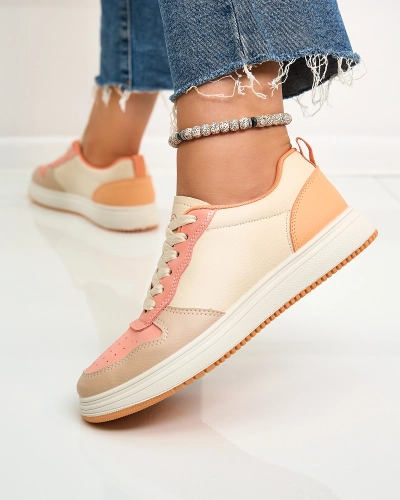 Royalfashion Chaussures de sport classiques beige-orange Colorburst Classics