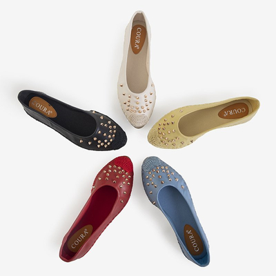 OUTLET Espadrilles beiges pour femmes à jets Edmaria - Chaussures