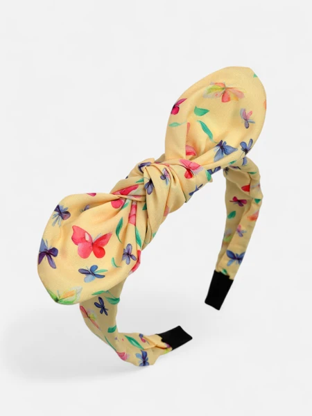 Royalfashion Bandeau pour enfants avec nœud et imprimé
