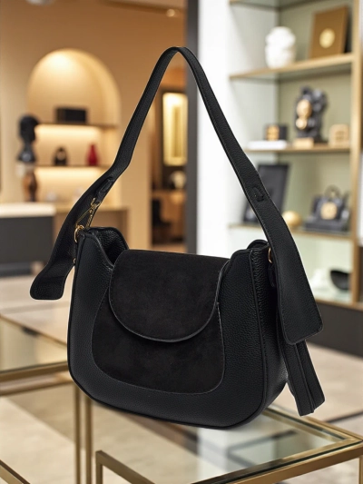 Petit sac à main pour femme en cuir écologique Golden Whisper