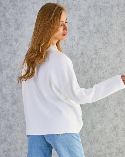 Royalfashion Pull fin pour femme avec décorations sur les épaules