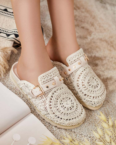 Royalfashion Tongs femme avec broderie Leronip