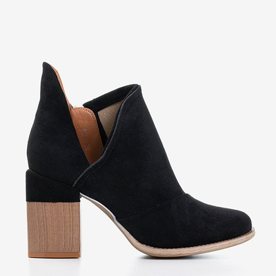 Bottines femme noires avec découpes Cintura - Chaussures