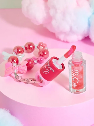 Gloss à lèvres pour enfants avec bracelet Fraise