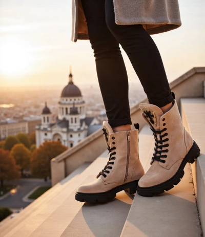 Bottes de travail pour femmes en éco-suède Royalfashion Moxox
