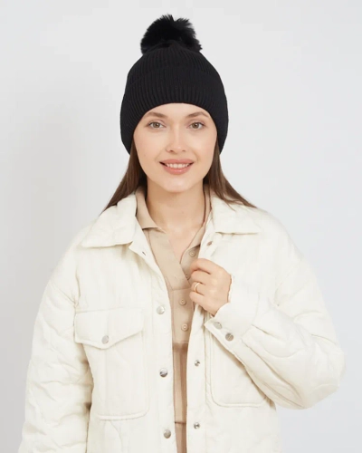 Chapeau pompon doublé pour femmes de Royalfashion