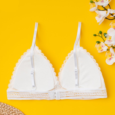 Soutien-gorge femme en dentelle blanche en dentelle - Sous-vêtements