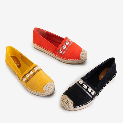 Espadrilles femme moutarde à coques Amidoz - Chaussures