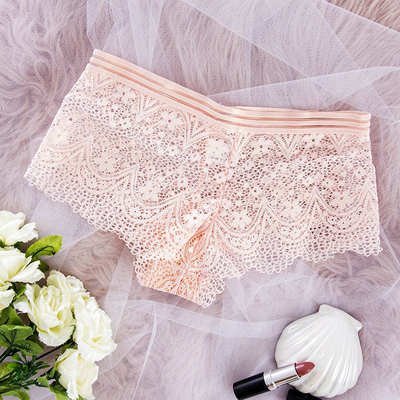 Caleçon femme en dentelle rose - Sous-vêtements