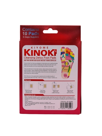 Patches détox pour les pieds KINOKI 10 pcs Baies de Goji