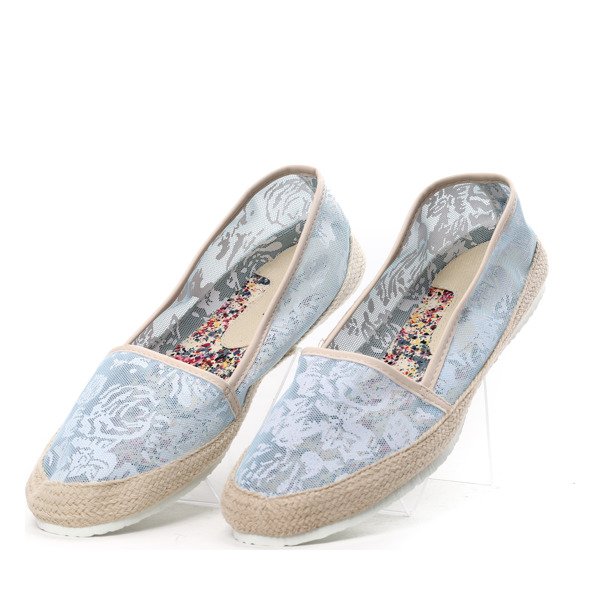 Espadrilles bleues à fleurs Lyuba - Chaussures 1