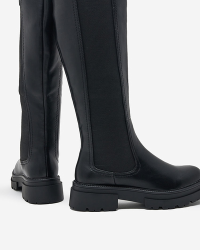 Bottes noires Moda pour l'élégance