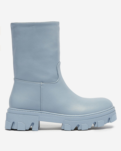 Bottines bleues à enfiler pour femme avec isolation Mekira - Footwear