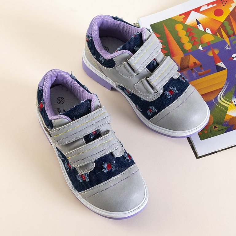 Chaussures fille grises et bleu marine Florisa - Footwear