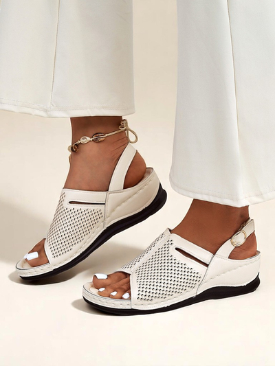 Royalfashion Sandales compensées pour femmes Mira