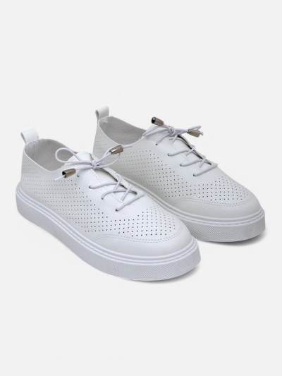 Royalfashion Chaussures de sport lacées perforées pour femmes Vaned