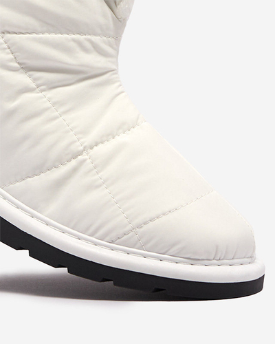 White women's shoes a'la snow boots Amirfu- Footwear