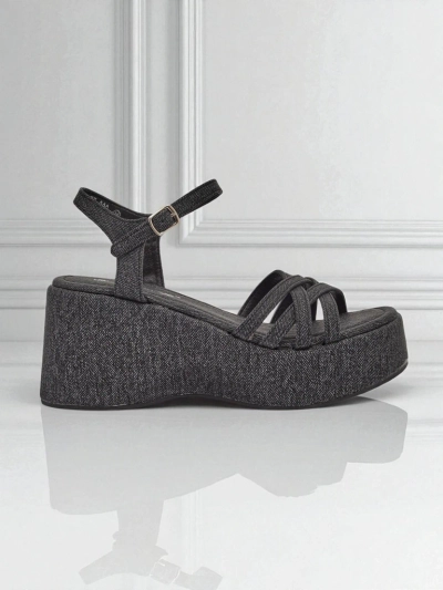 Royalfashion Sandales compensées pour femmes Shadow Lift