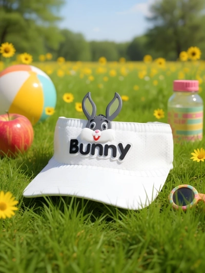 Royalfashion Visière pour enfants avec oreilles de lapin